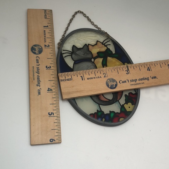 Joan Baker Designs Suncatcher Stained Glass Decor for Cat lovers Heart - Picture 8 of 9